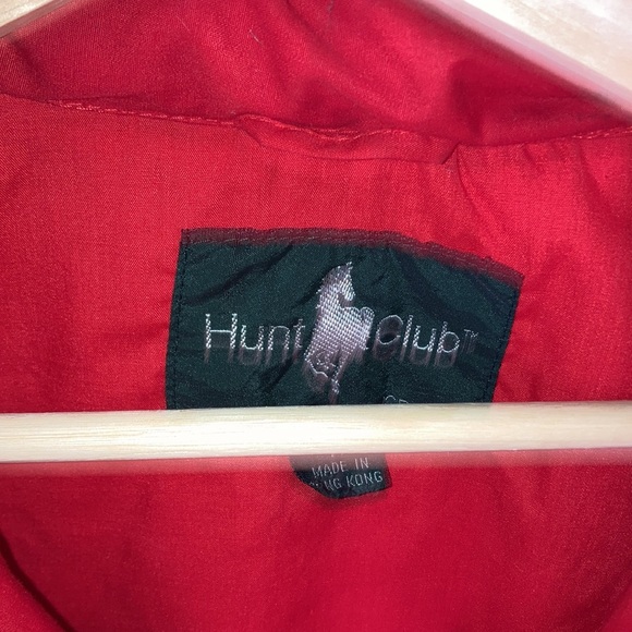 🐎🧶 Vintage 1990s “The Hunt Club” Men’s Size Medium Red Windbreaker 🪡💨 - Picture 5 of 7